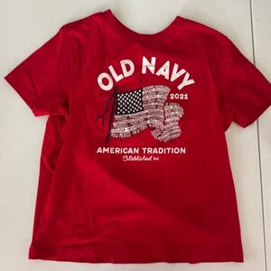 Old Navy Kids Red Graphic Tee